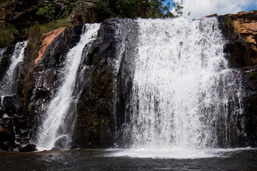 waterfall in the interior of Brazil