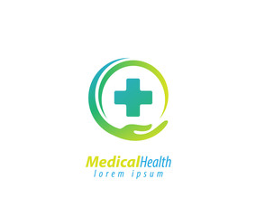 Fototapeta premium Medical health caring logo