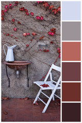 Collage collection combination of autumn light and dark palette