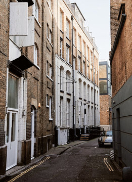 Empty narrow street in London
