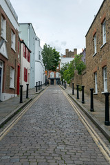 Fototapeta na wymiar Streets of Hampstead in London.