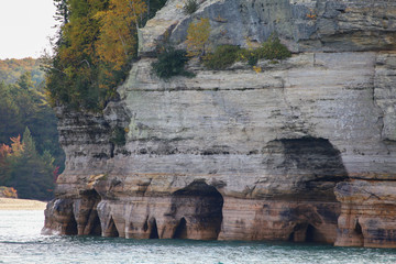 Pictured Rocks National Lakeshore in the south shore of Lake Superior in Michigan’s Upper Peninsula.