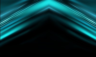 Empty blue studio room. Dark background. Abstract dark empty studio room texture.  Product showcase spotlight background.