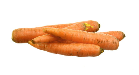 carrots on a white background 