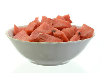Sliced of watermelon as background.