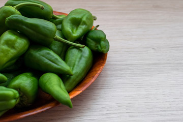 Close-up of typical Spanish peppers