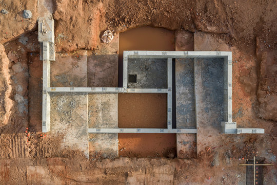 Foundation, Construction Site, Decatur, Georgia