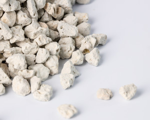 White isolated gravels for hookah aroma