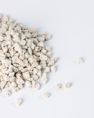 White isolated gravels for hookah aroma