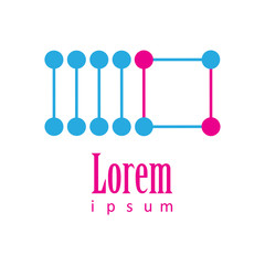 Abstract Logo And Icon. Creative Elements Isolated On White - Vector Illustration. Flat Icon For Business Template Logo, Design Element, Sign And Symbol Design. Abstract Logo Template