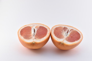 Fresh delicious orange and grapefruit 