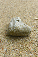 Fototapeta na wymiar rock on the beach