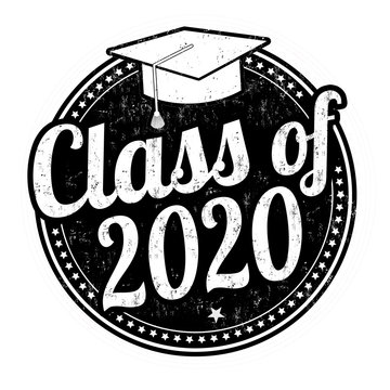 Class of 2020 grunge rubber stamp