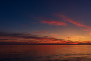 Sunset over Lake Michigan