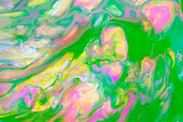 Abstract background made with fluid art technique. Trendy colorful backdrop