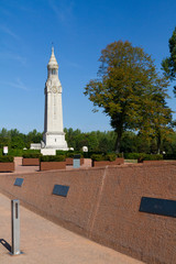 Obraz premium Ablain-Saint-Nazaire, France. 2019/9/14. Necropolis of Notre-Dame-de-Lorette, memorial of the WW I (1914-1918).