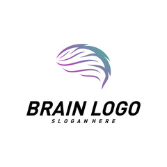 Brain, Creative mind, learning and design icons. People symbols. Colorful Icon