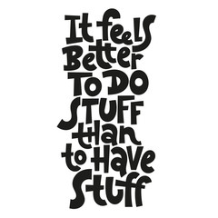 Decluttering quotes lettering