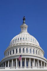 Fototapeta na wymiar US Capitol Westseite Kuppel