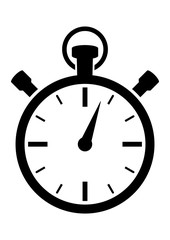 gz491 GrafikZeichnung - german - Stoppuhr: english - timer / stop watch icon: fast time - simple template - DIN A4 - poster xxl g8570