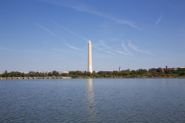 Fototapeta na wymiar Washington Monument im Sommer