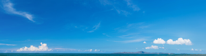 Panorama of sea and sky