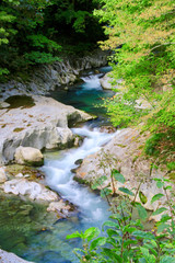 中津川渓谷（猪苗代町・北塩原村）