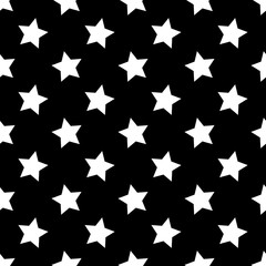Stars vector seamless background. Halloween pattern.