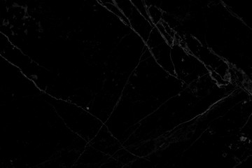 Black marble surface with natural patterns, scratched and dirty.