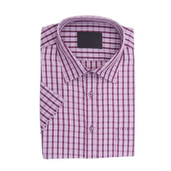 shirt or isolated folded fashionable men shirt new.