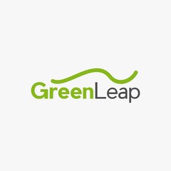 Green Leap Text Creative Simple Logo Design Template Element Vector