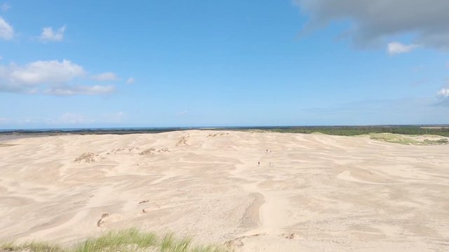 Large sand dunes in Denmark