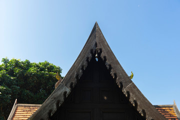 Fototapeta na wymiar A Roof of Northern Thai Traditional House