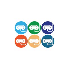 Travel logo template icon design