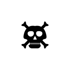 Skull logo template vector icon design