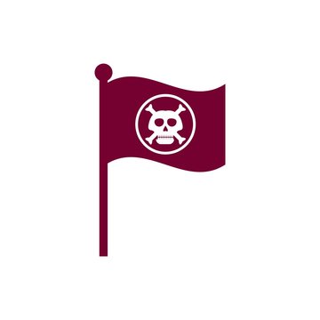 Flag logo template icon design