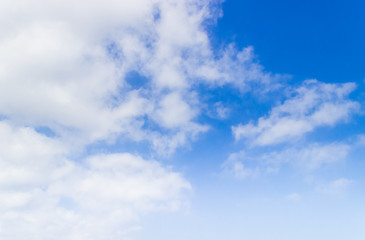 blue sky with white clouds