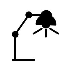 Desk Lamp Icon Vector Design Template