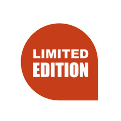 red vector banner limited edition