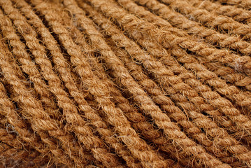 coconut fiber texture close up