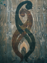 Strange Mysterious Design on Wall