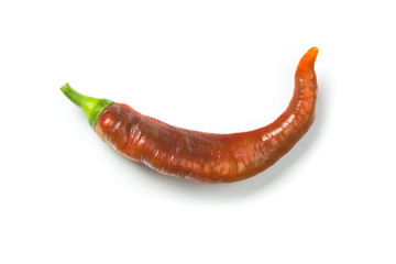 chili pepper isolated on a white background Clipping Path. Healthy food. Fresh vegetables.