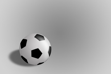 Obraz premium soccer ball on black background