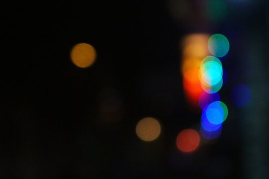 Blurred image, colorful bokeh lights of Festivals. People do light up there  homes in Diwali, Christmas, dassera and many other Festivals. 