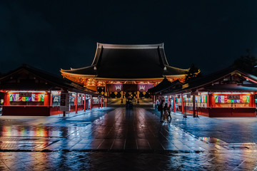 浅草寺の夜景（東京）