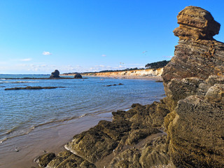 Paysage de Bretagne - Plage de la mine d'or dans le morbihan