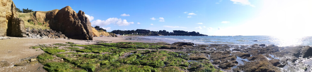 Paysage de Bretagne - Plage de la mine d'or dans le morbihan