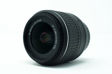 Reflex DSLR camera prime lens.
