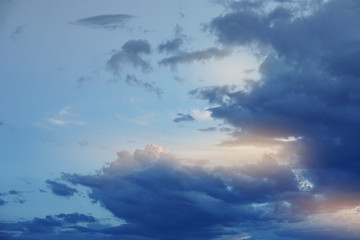 Blue sky with white clouds