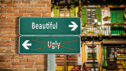 Street Sign Beautiful versus Ugly